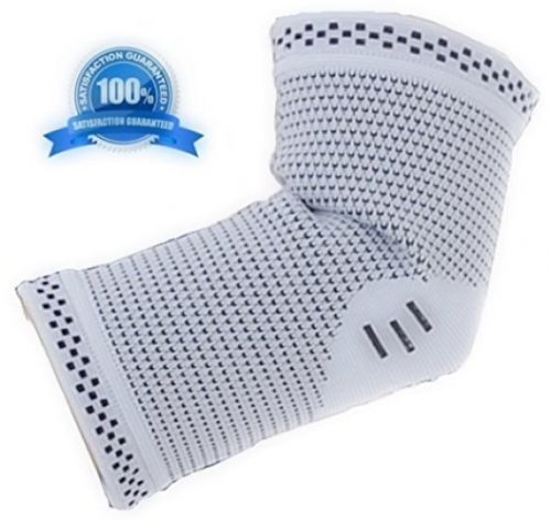 Cel-Lab Compression Sleeve Sports Elbow Protector with Copper 1 Pair Sz M