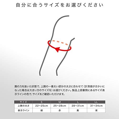 ZAMST Elbow Support, Slim Type, PORTER Body Mate, LL Size
