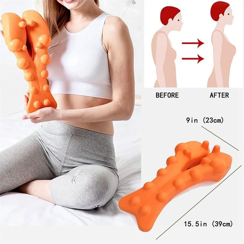 Cervical Traction Device,Neck Stretcher Massager for Neck Pain,Shoulder Stretche