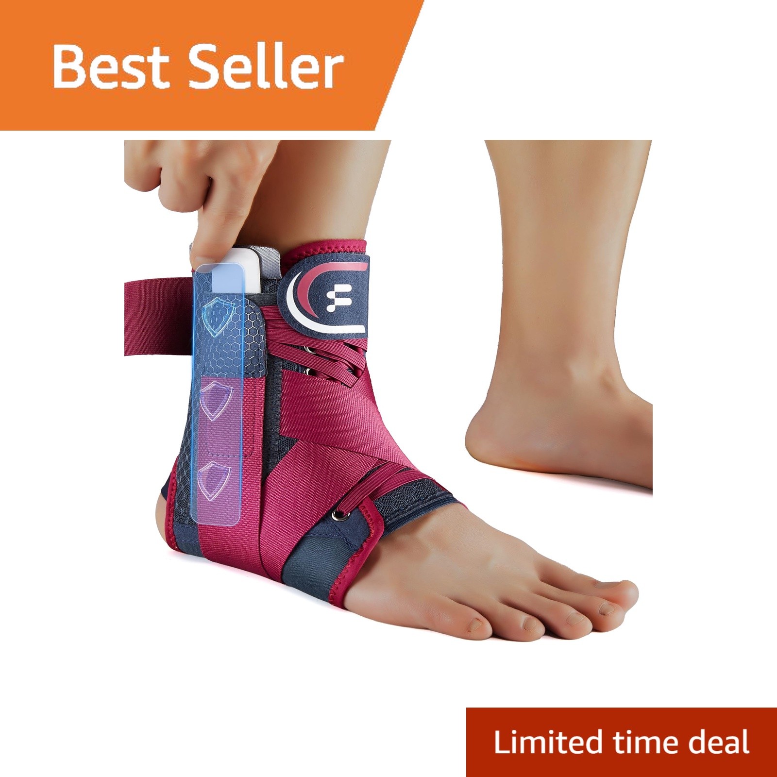 Fitomo Ankle Brace Rose Size S