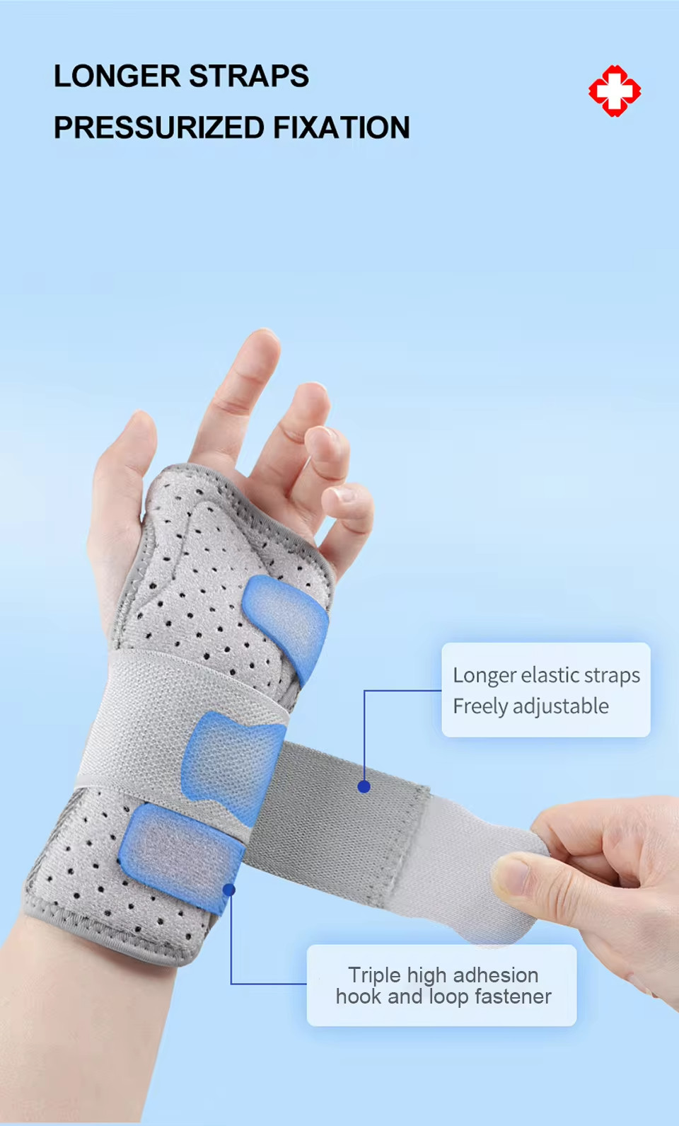 Breathable Wrist Support with Splint, Arthritis Brace Carpal Tunnel Tendons