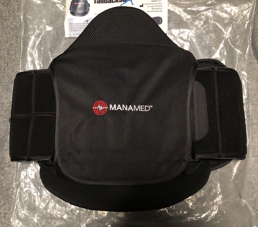 MANAMED Tailback 50 Universal Back Brace Adjusts 25″ to 68″ S-4XL TB050-2 NEW