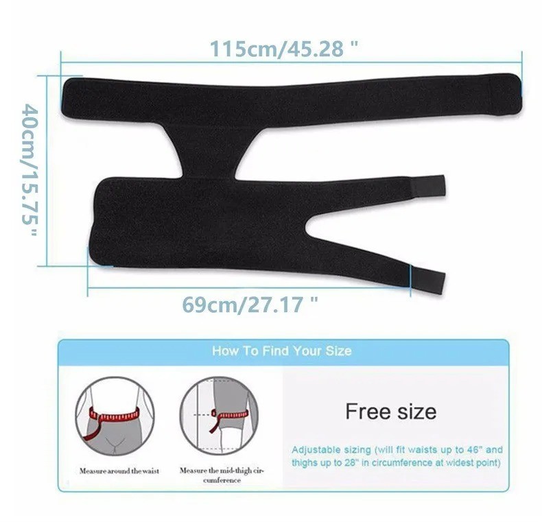 Hip Brace Compression Groin Support Wrap for Sciatica Pain Relief Thigh Recovery