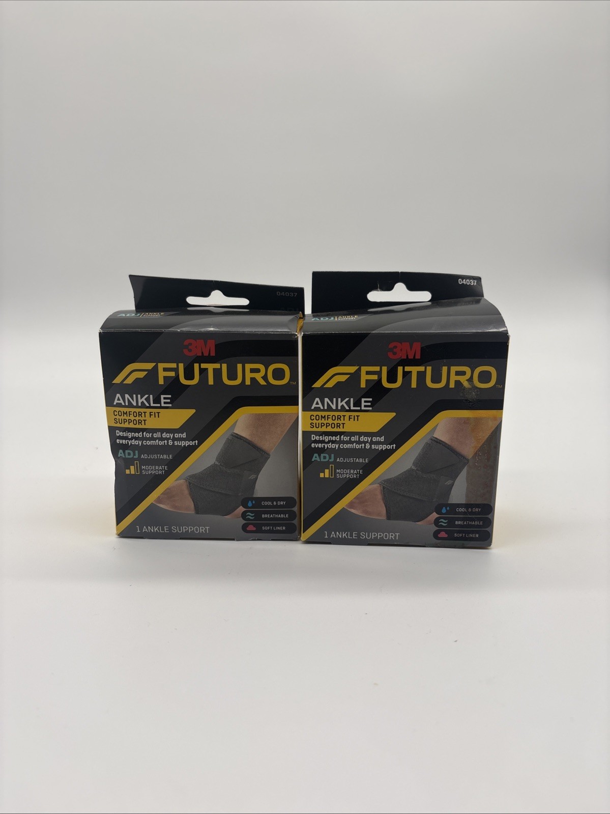 2x Futuro Sport Ankle Support 09037Adjustable Moderate Support