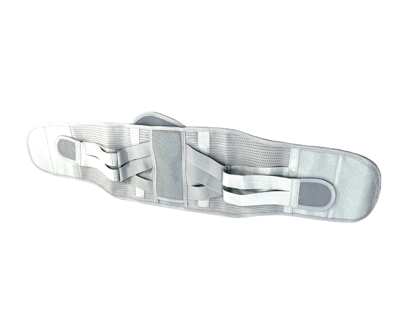 Ozerty Support Adjustable Lumbar Lower Back Brace Support Belt -Grey size 8