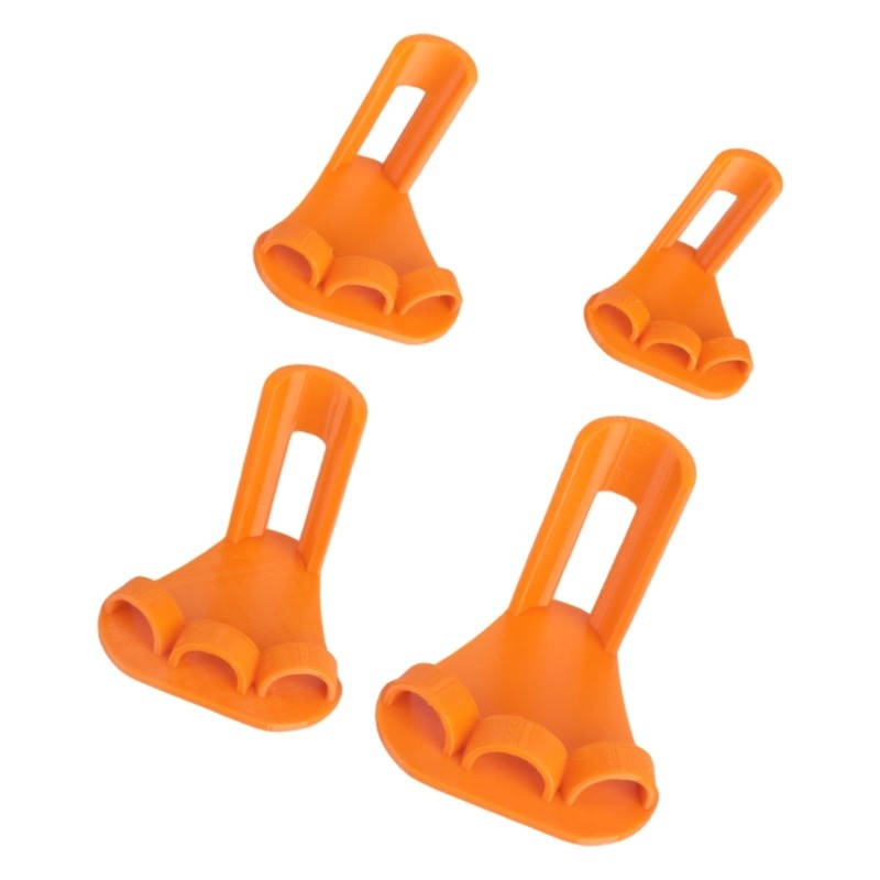 Pack of 4 Ventilated Chicken Leg Splints for Injury Amendment Modifiable Belts