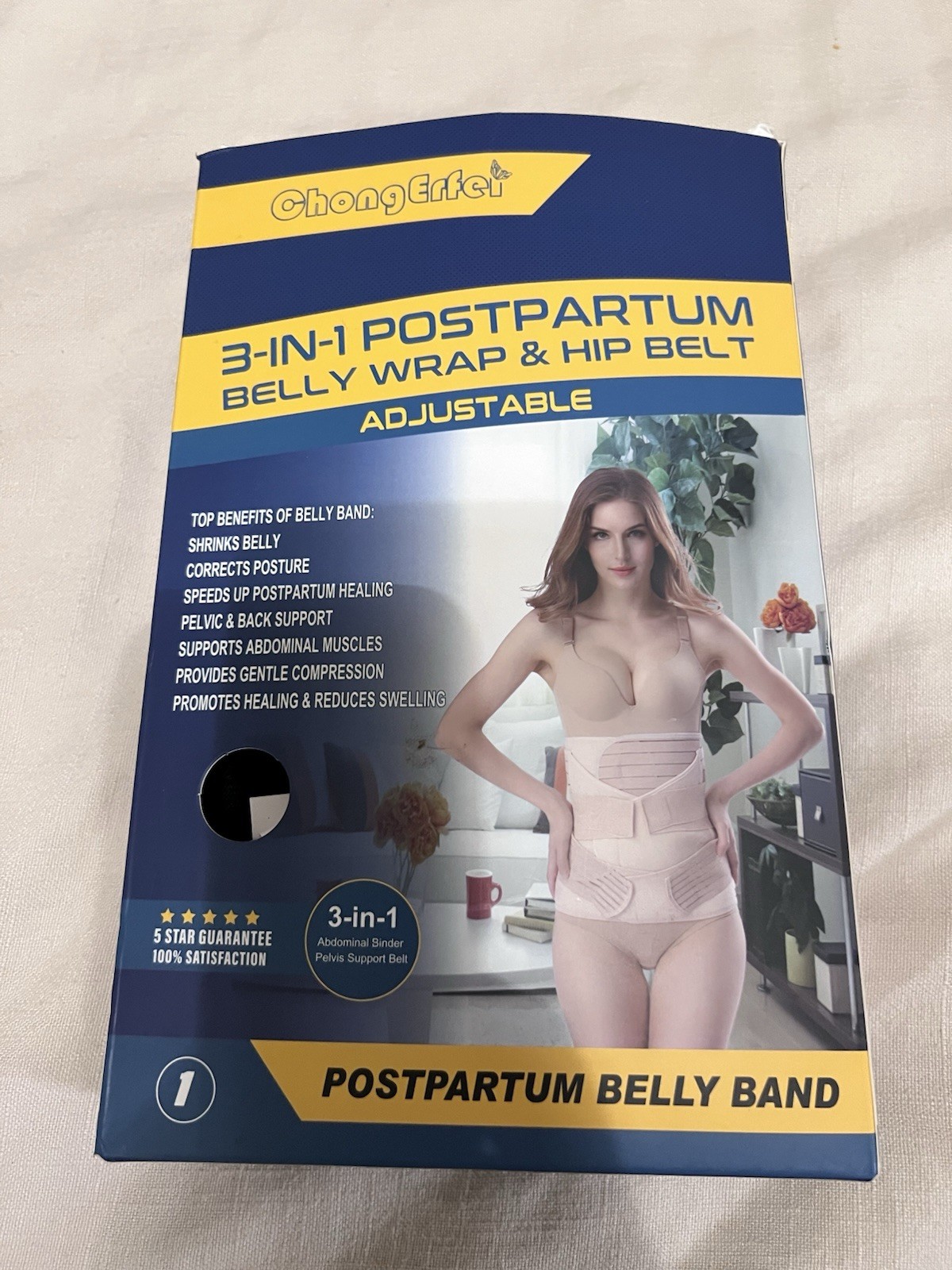 3 in 1 Postpartum Support Postpartum Belly Band Recovery Waist Belt Shapewear US