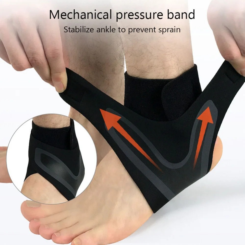 Adjustable Compression Ankle Support Brace for Running Hiking Basketball 1/2Pair