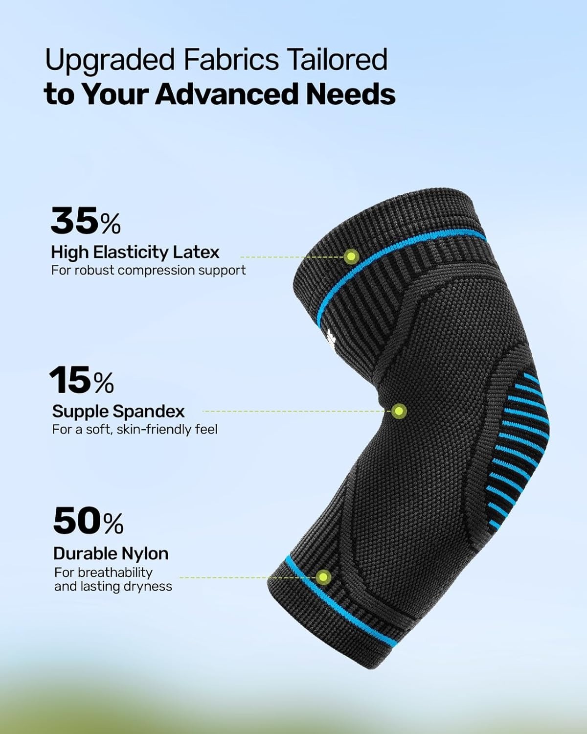 Elbow Compression Sleeve 2 Pack – Support for Tennis & Golfer’s Elbow