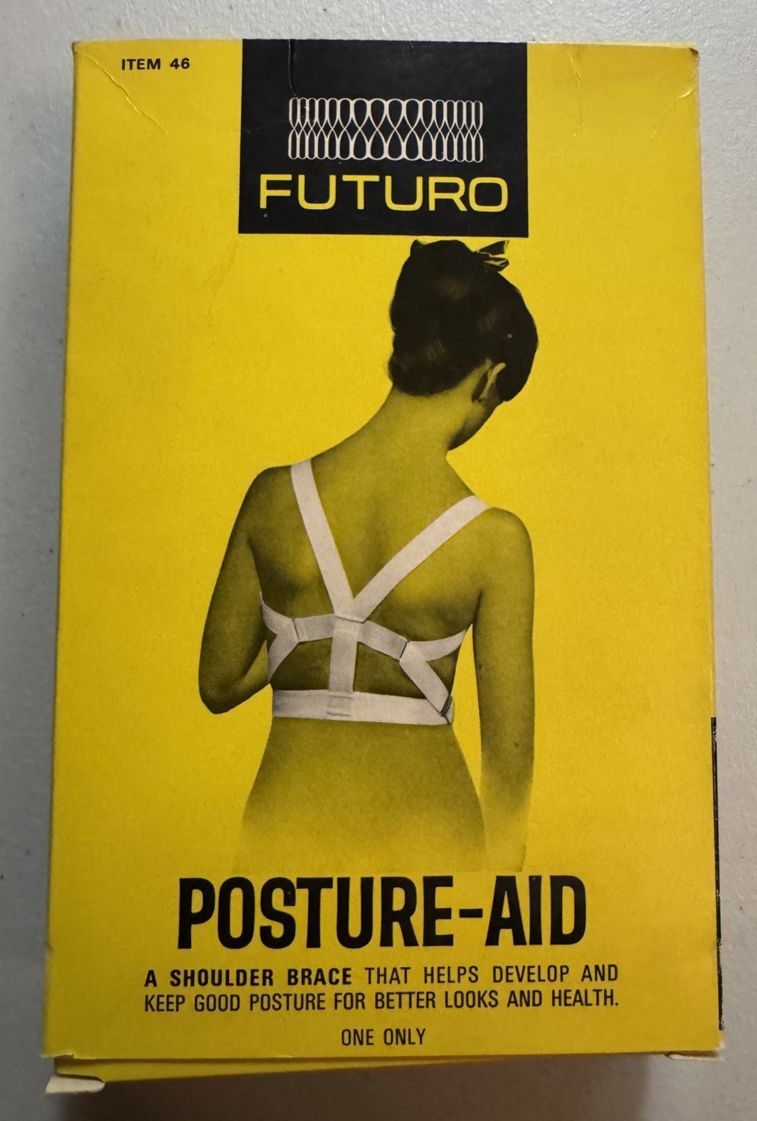 Vintage Futuro Posture-Aid Shoulder Brace Sz S 60s Cosplay Costuming Straps