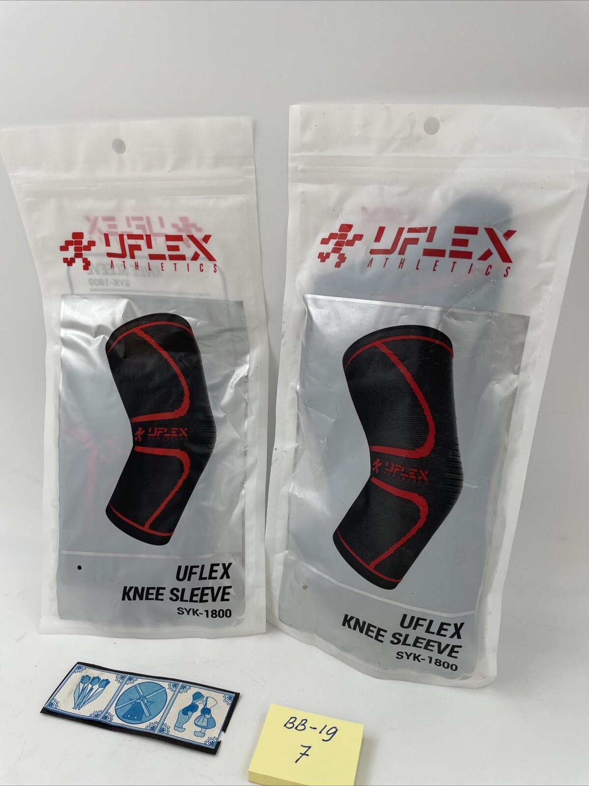 2 UFLEX Athletics Knee Sleeve Unisex SYK-1800 Size M (Medium) Running Jogging 🏃