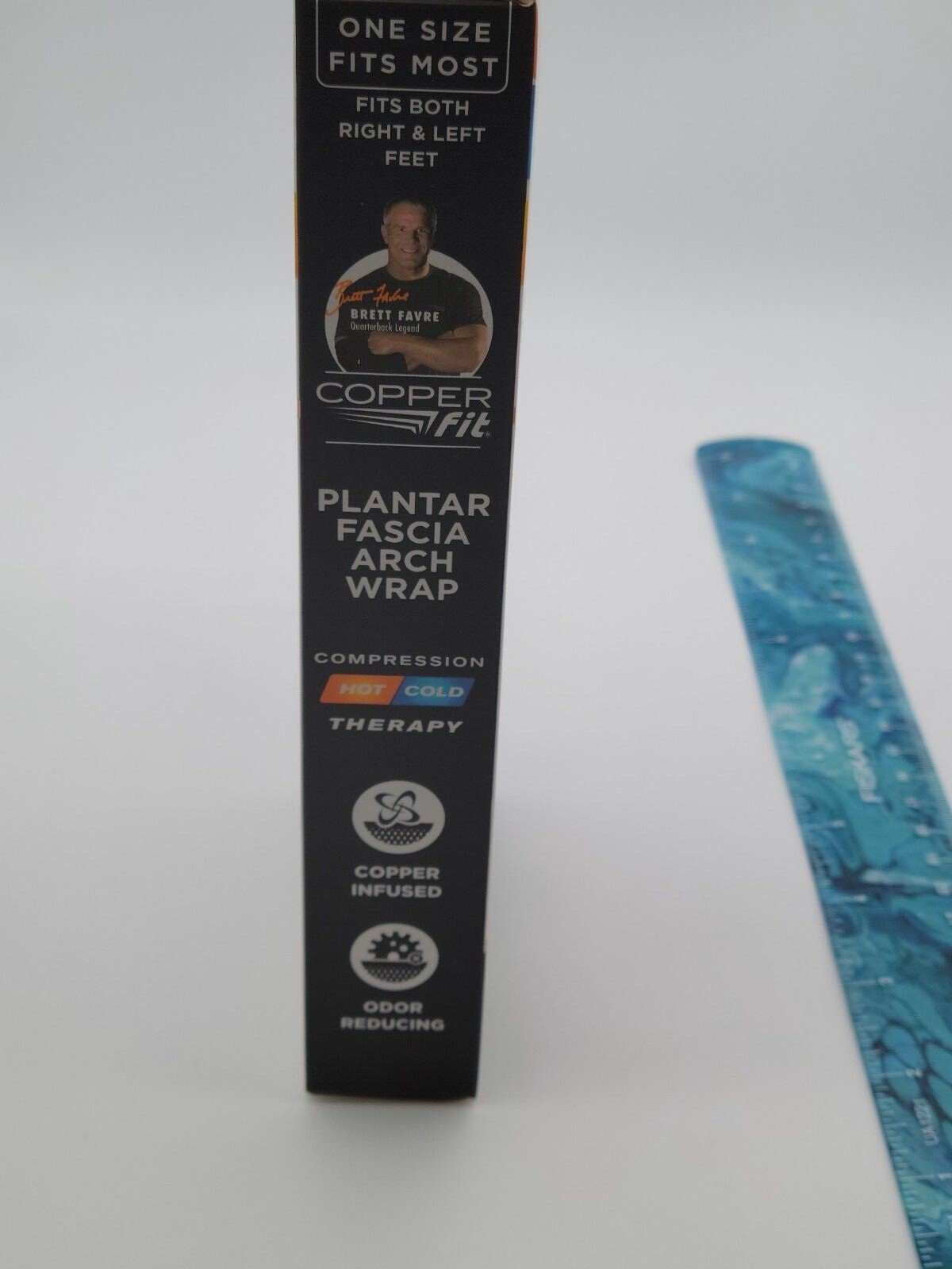 Copper Fit Plantar Fascia Arch Support Wrap Rapid Relief Sleeve Hot/Cold Therapy