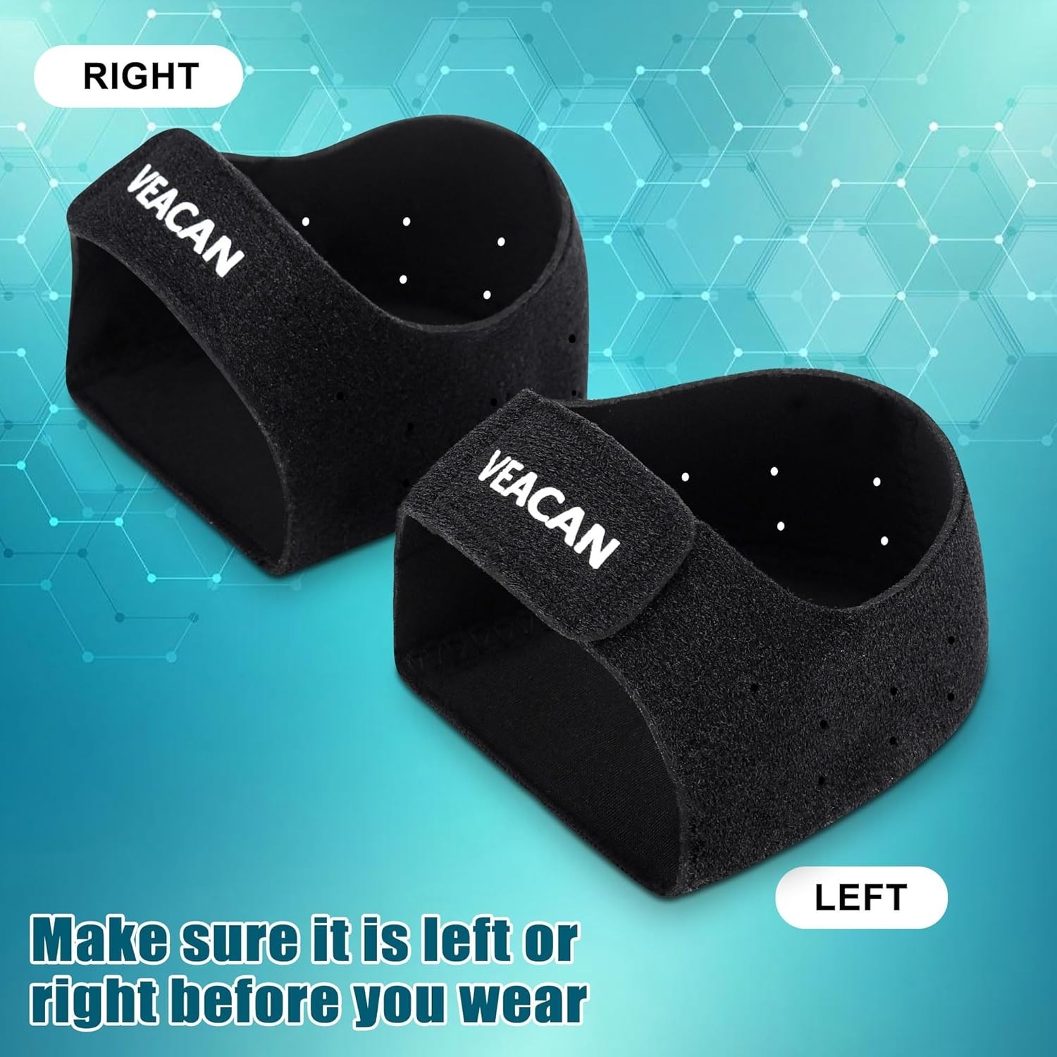 2 Pairs Plantar Fasciitis Heel Protectors, Heel Cups for Pain Relief & Achill…