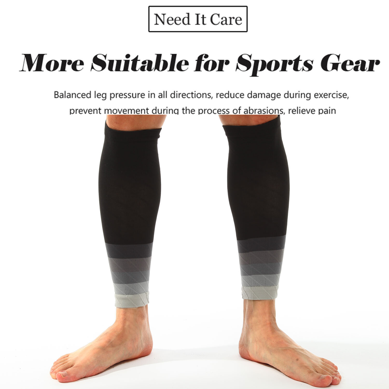 Medical Sports Calf Leg Brace Support Sleeve Compression Running Pain Relief Gym