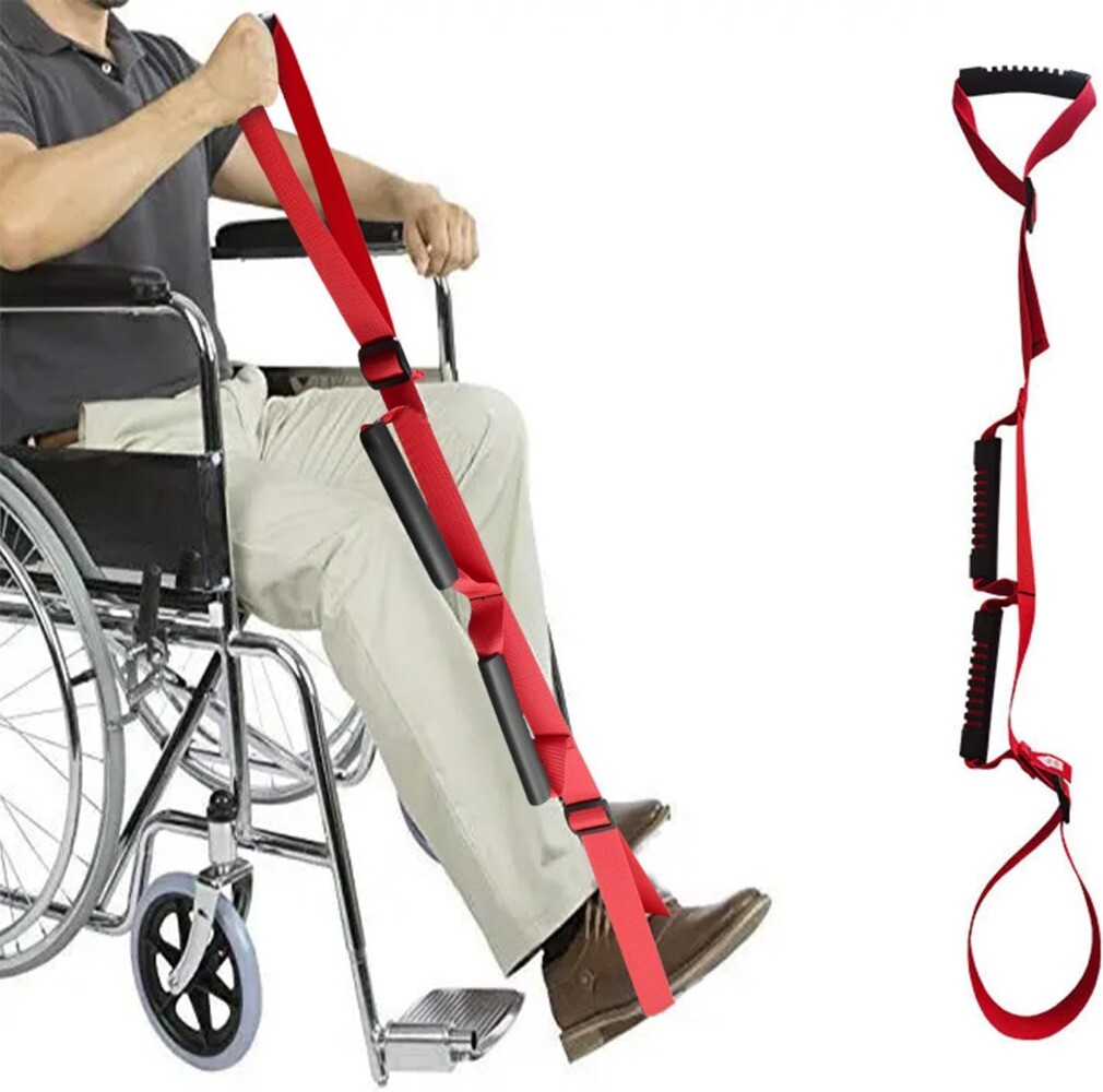 39″ Leg Lifter Strap with Foot Grip Mobility Assisted Leg Lifting Walking Aid