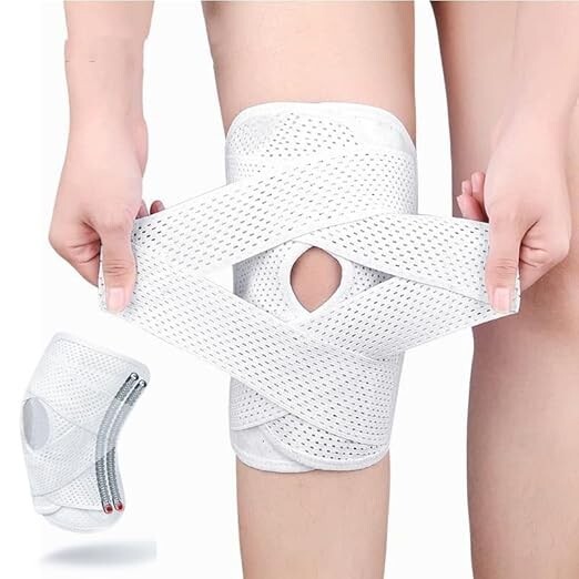 Knee Brace w Side Stabilizers for Knee Meniscus Tear Relief Arthritis Pain Bx6