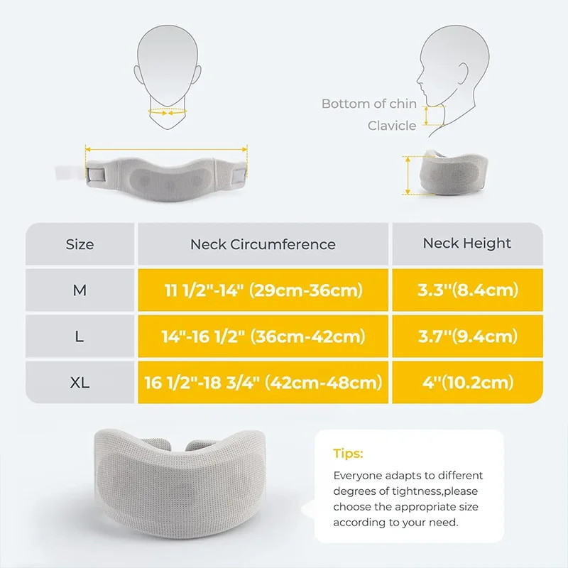 Adjustable Neck Brace Support Soft Foam Cervical Collar Neck Pain Relief Unisex