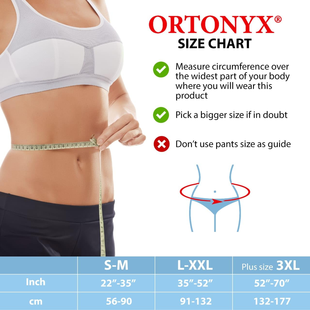 ORTONYX 6.25″ Abdominal Binder for Men and Women / Postpartum Post-Operative Po