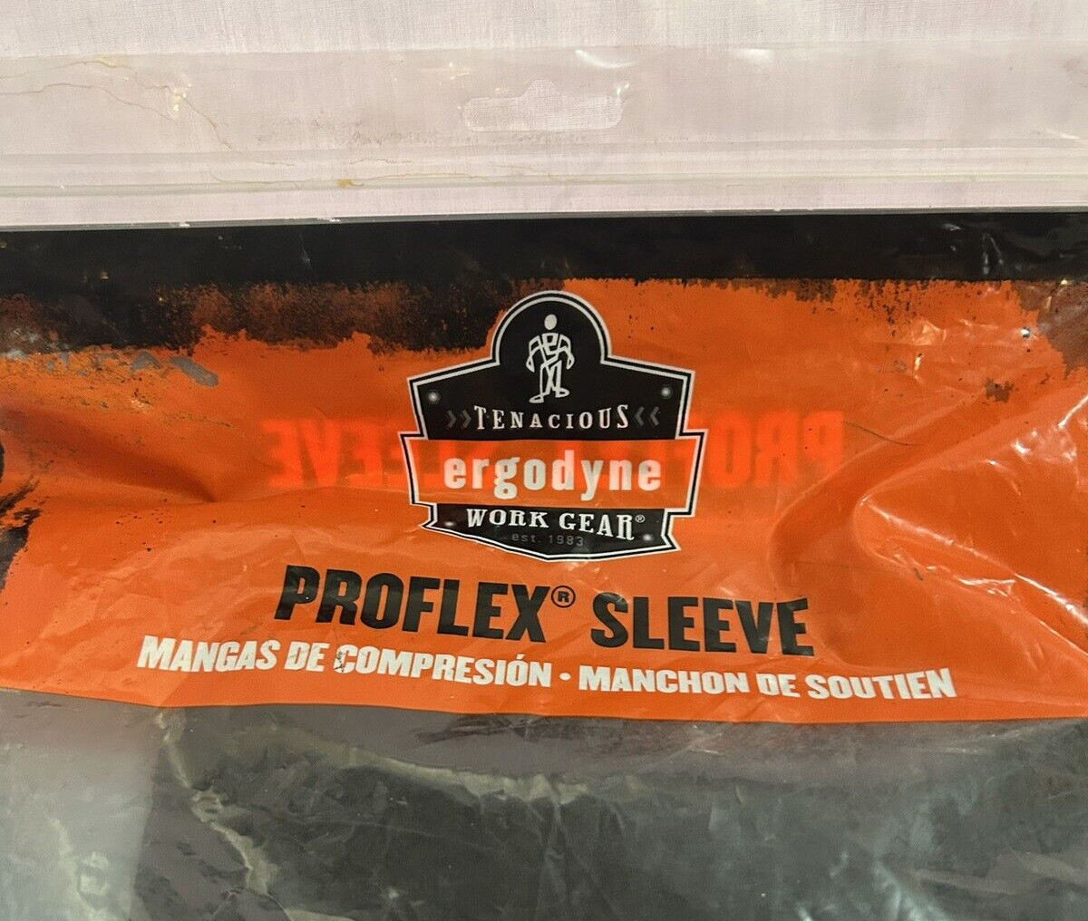Proflex Ergodyne Work Wear 615 Knee Sleeve L 16″Cir Max Black Neoprene