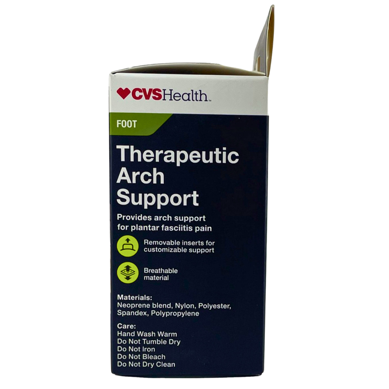 CVS Health Therapeutic Arch Support Plantar Fasciitis Removable Inserts One Size