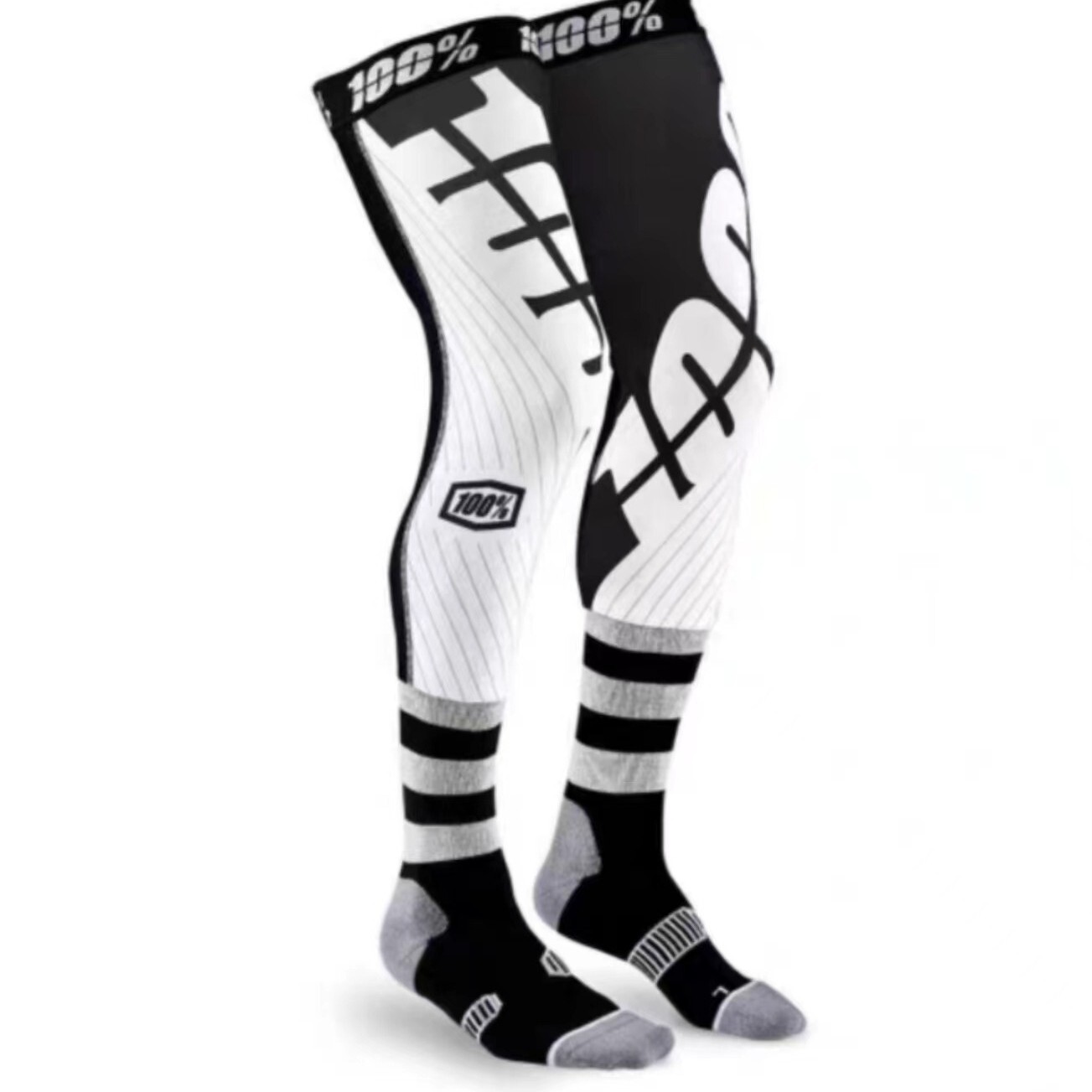 Motorcycle- Compression Knee- Brace enduro Sock Top Motocross. Socks ATV/MX Knee