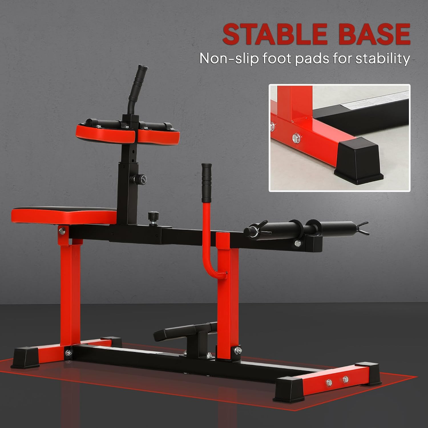 Soozier Seated Calf Raise Machine, Adjustable Calf Machine Leg Extension, for Ho