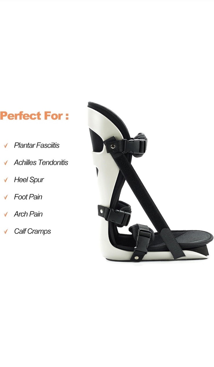 Plantar Fascitis Night Splint Adjustable Leg Support Brace Fits Right or Left