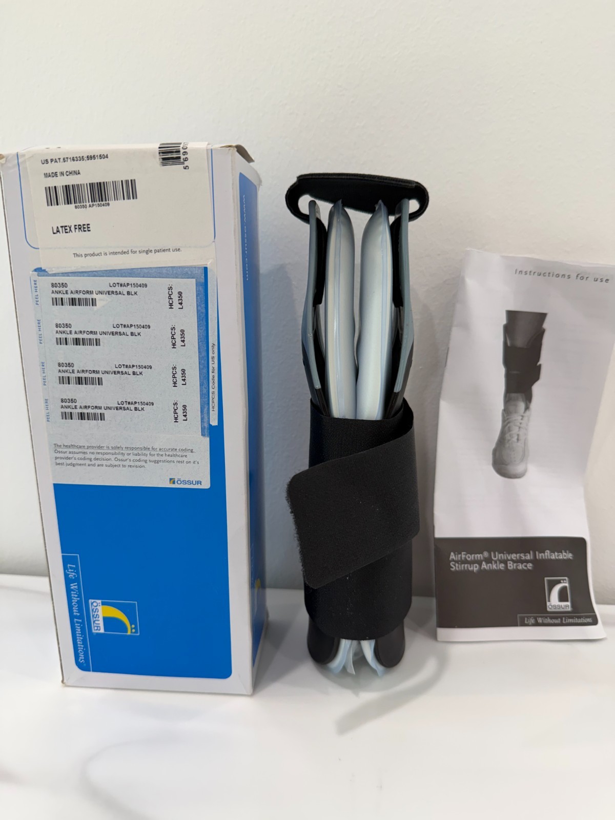 OSSUR Ankle Airform Universal Black FAST SHIPPING NIB