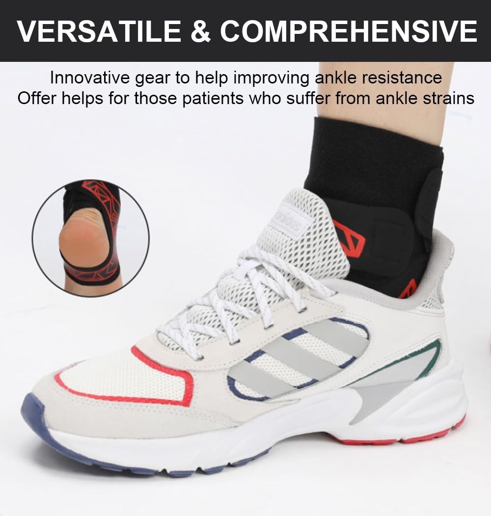 Ankle Brace Elastic Support Compression Sleeve Plantar Fasciitis Pink S/M 2 PCS