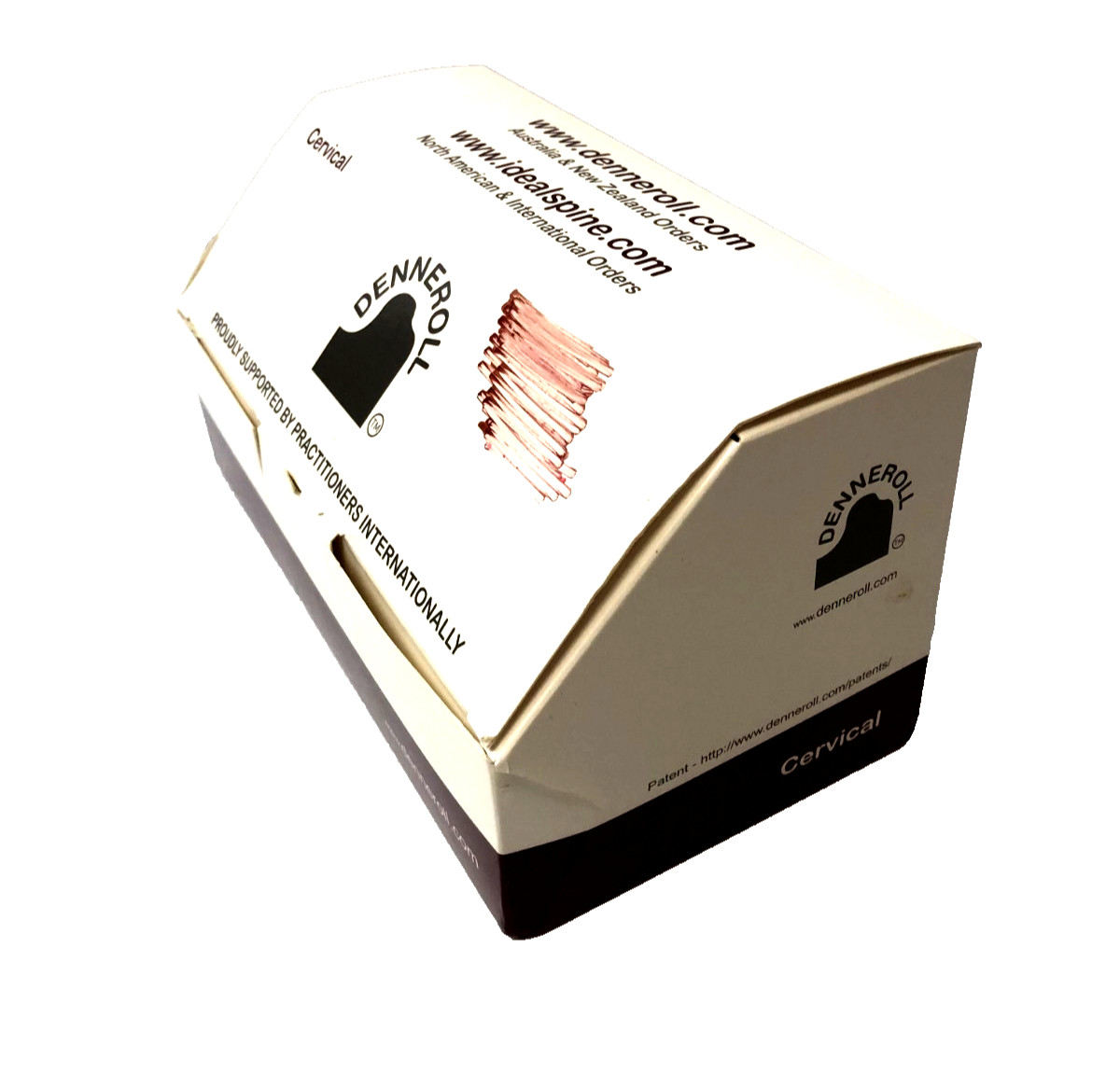 Denneroll Cervical Neck Orthosis Size M White Neck Support w/ Box User Guide