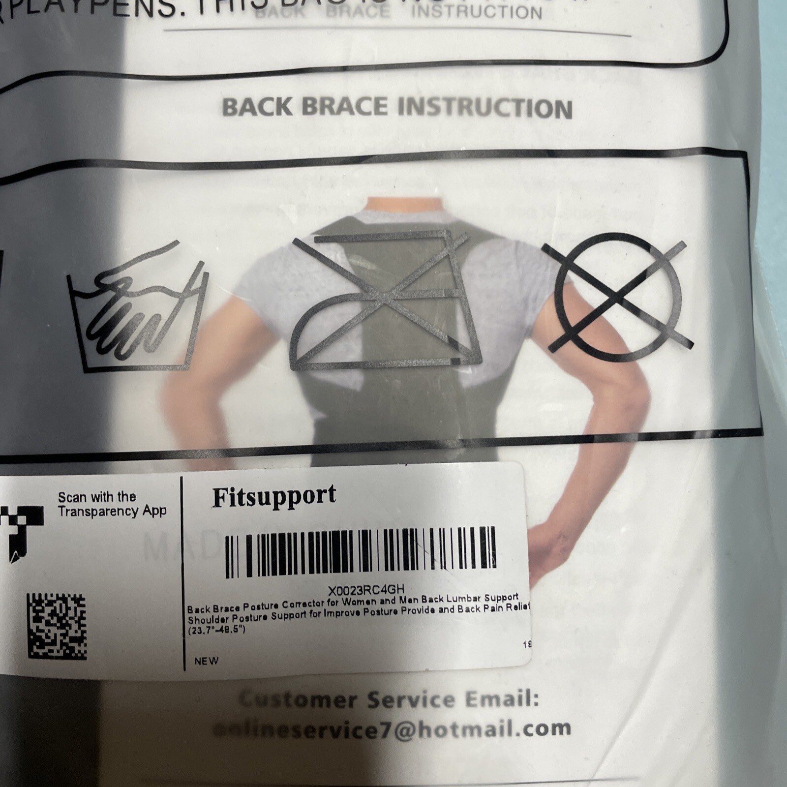 Fitsupport Back Brace Posture Corrector For Not Men And Women