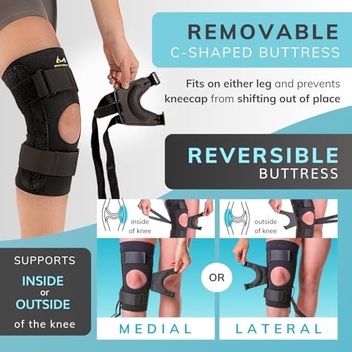 BraceAbility J Patella Knee Brace Lateral Stabilizer Large