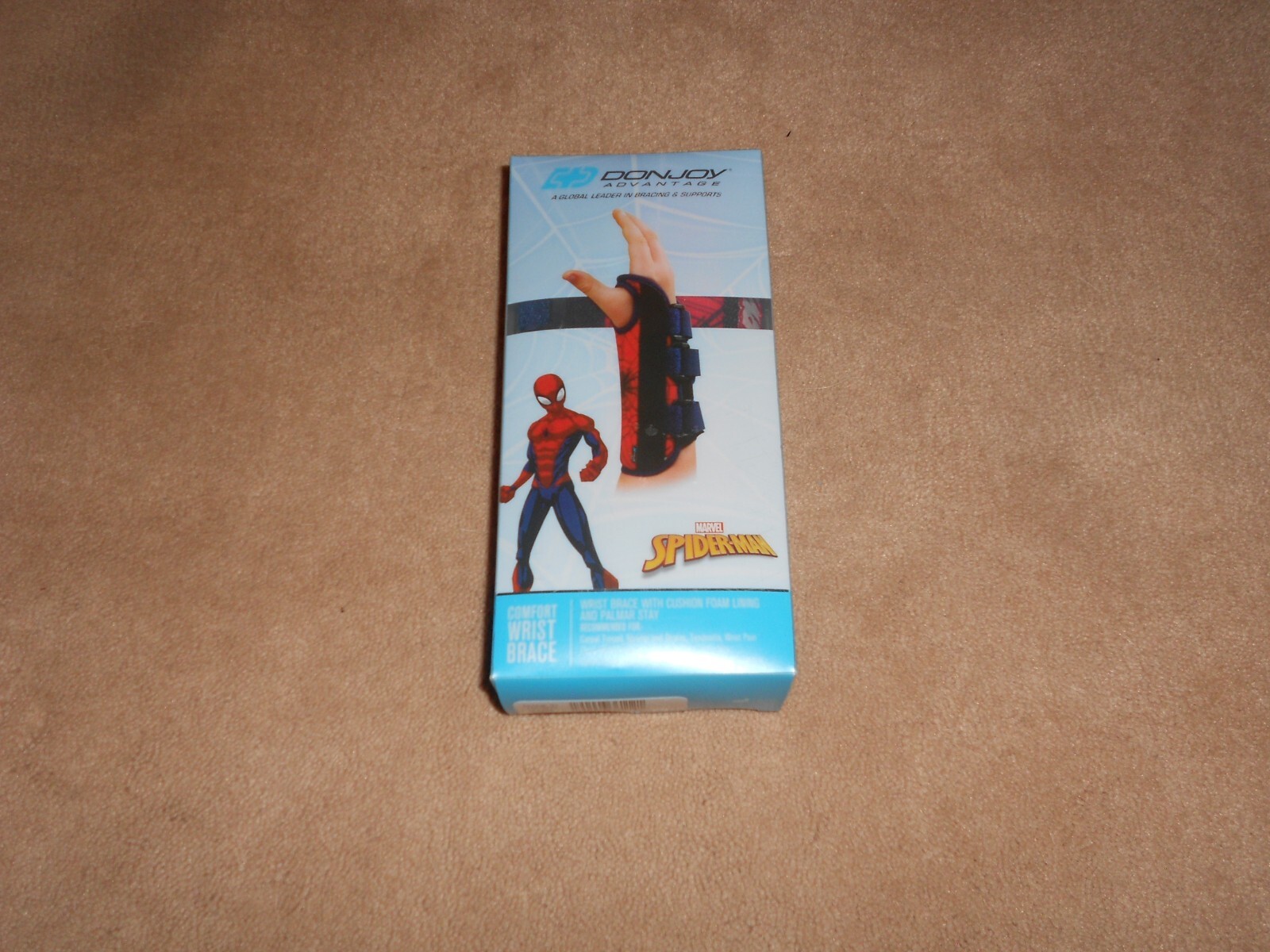 NEW, Marvel SPIDERMAN Comfort Wrist Brace Moderate YOUTH RIGHT