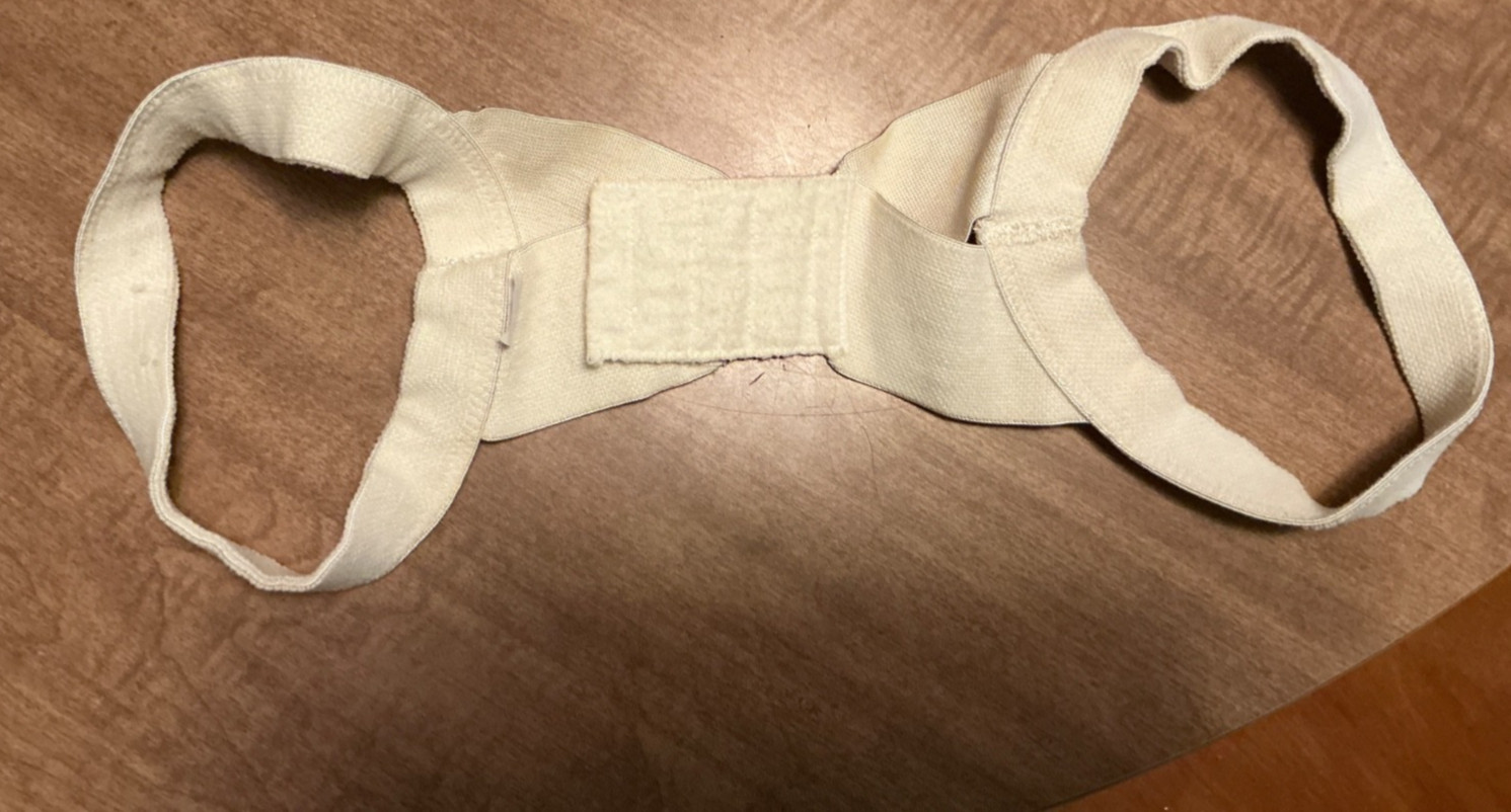 Vintage Adjustable Posture Corrector Back Shoulder Support Correct Women 1970s