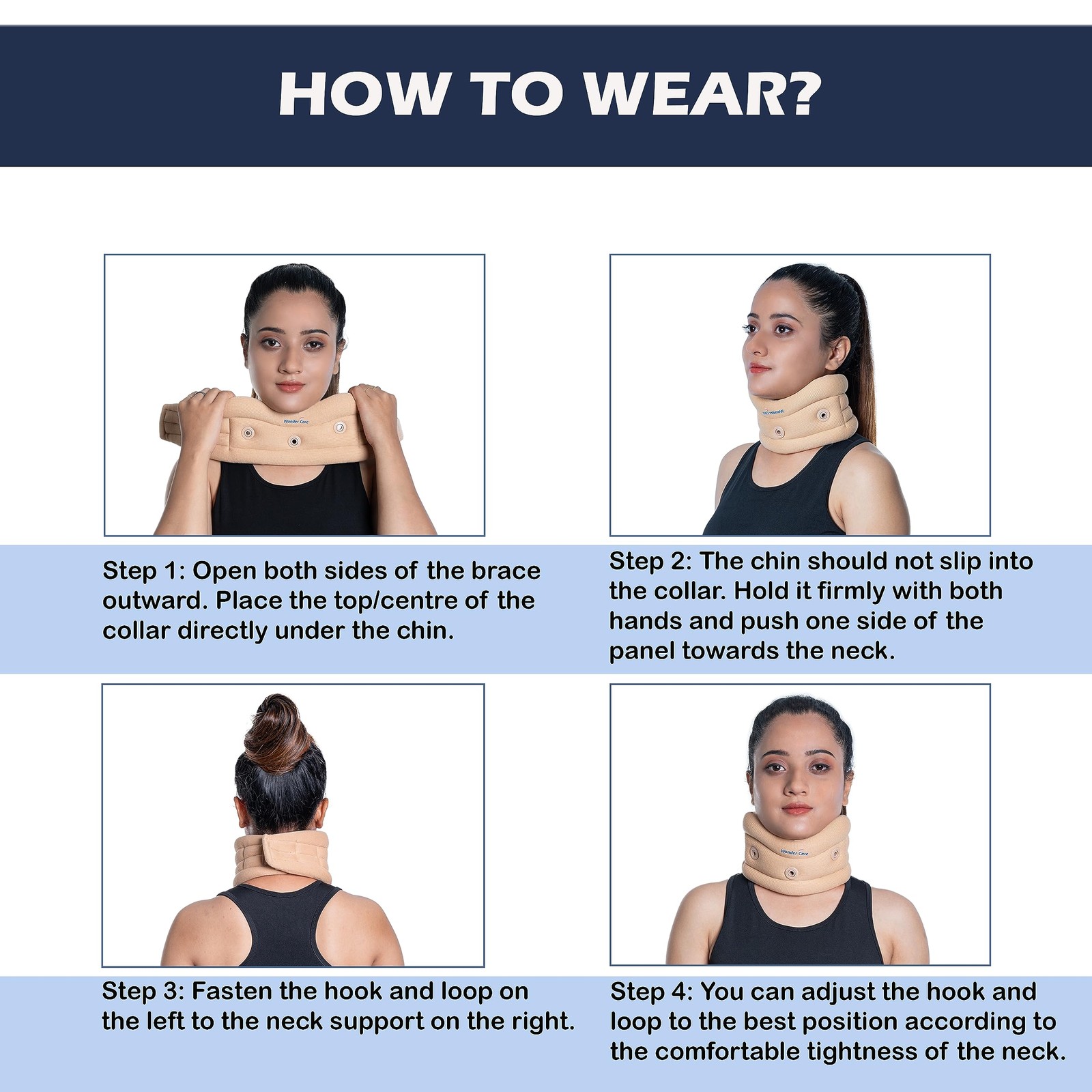 Soft Cervical Collar Adjustable Collar Neck Support Brace Neck Support Soft N…