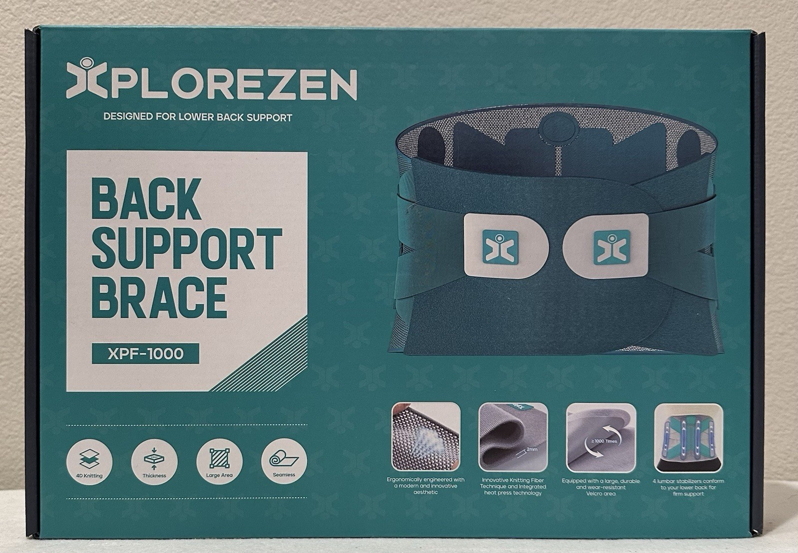 Adjustable Lumbar Support Lower Back Belt Brace Pain Relief Men Women XPF-1000