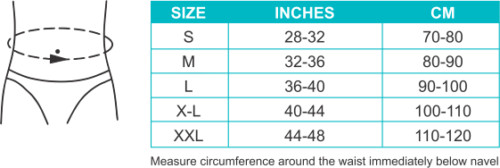 Abdomen Belt (8 Inches), Helps the Weak Abdominal Muscles & Toning the Abdomen