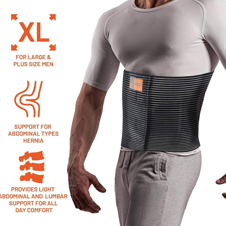 PLUS SIZE Umbilical Hernia Support Belt, Pain & Discomfort Relief from Umbilical