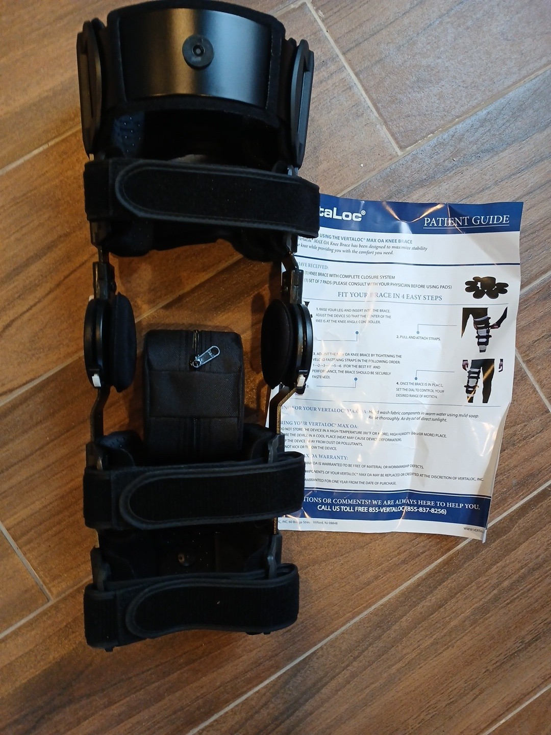 Vertaloc Max OA Knee Brace Support RIGHT Size SMALL Black BRAND NEW
