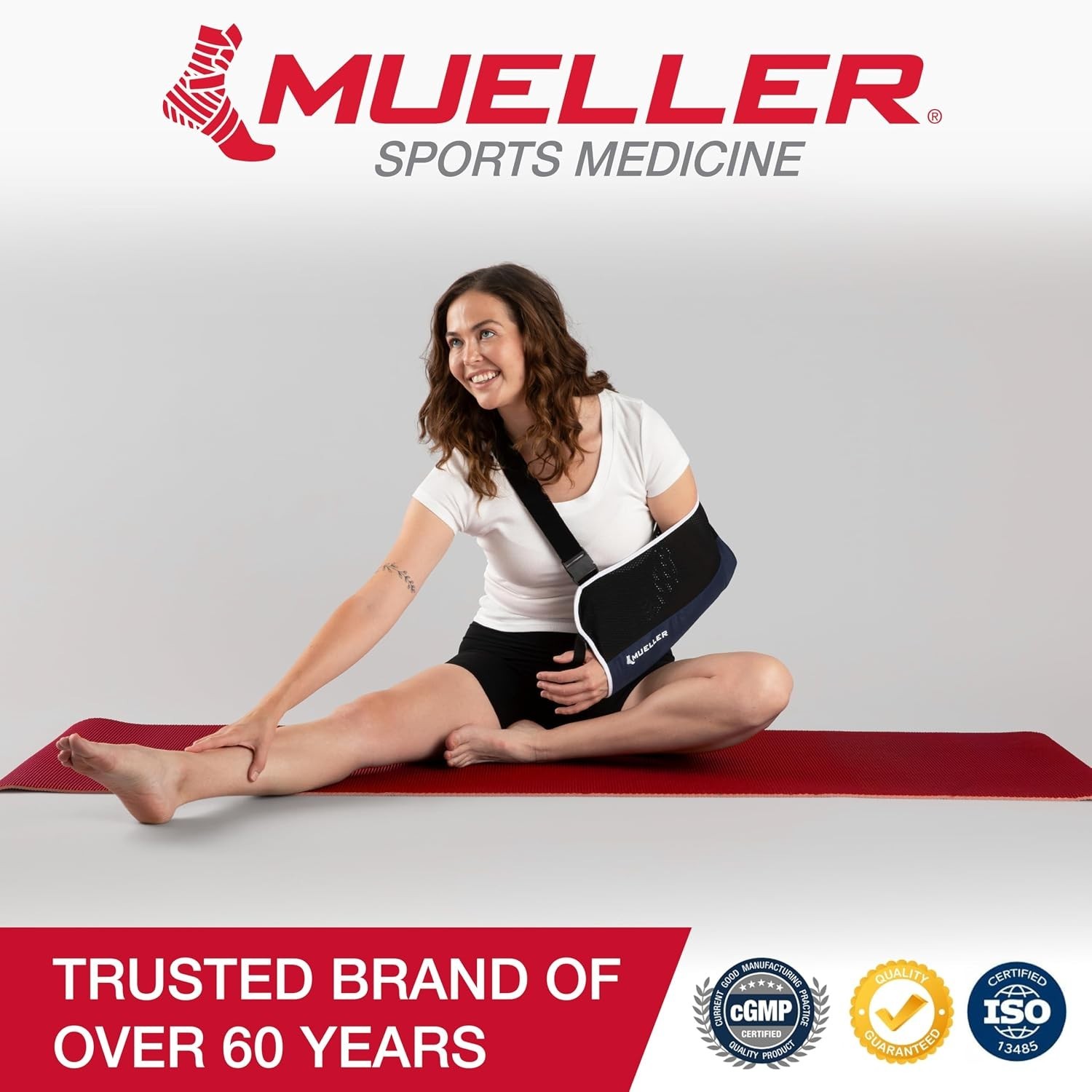 Comfortable Adjustable Arm Sling for Arm Injury Recovery – One Size Fits Most