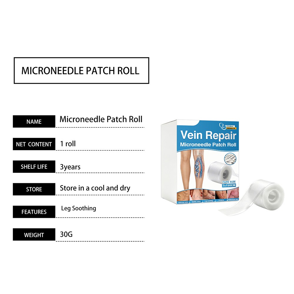 Vein Repair Microneedle Patch Roll, Vein Repair Patches, Professional Treatment