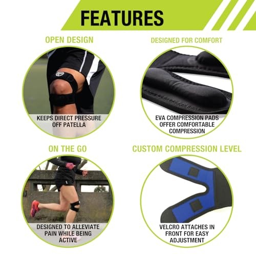 Pro-Tec X-Trac Dual Strap Knee Support, Quadriceps and Patellar Tendon Medium