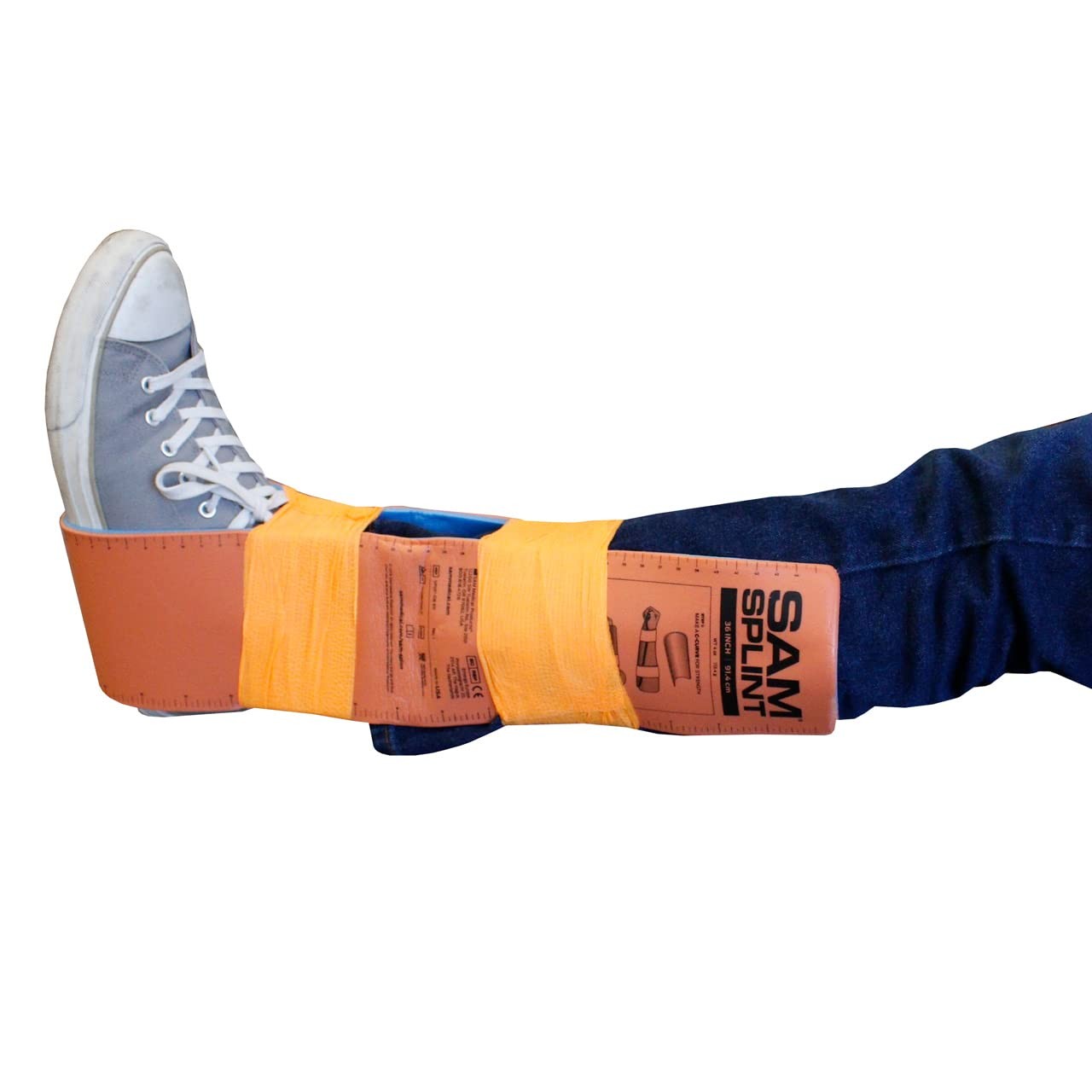 Sam Splint, 36″, Orange & Blue