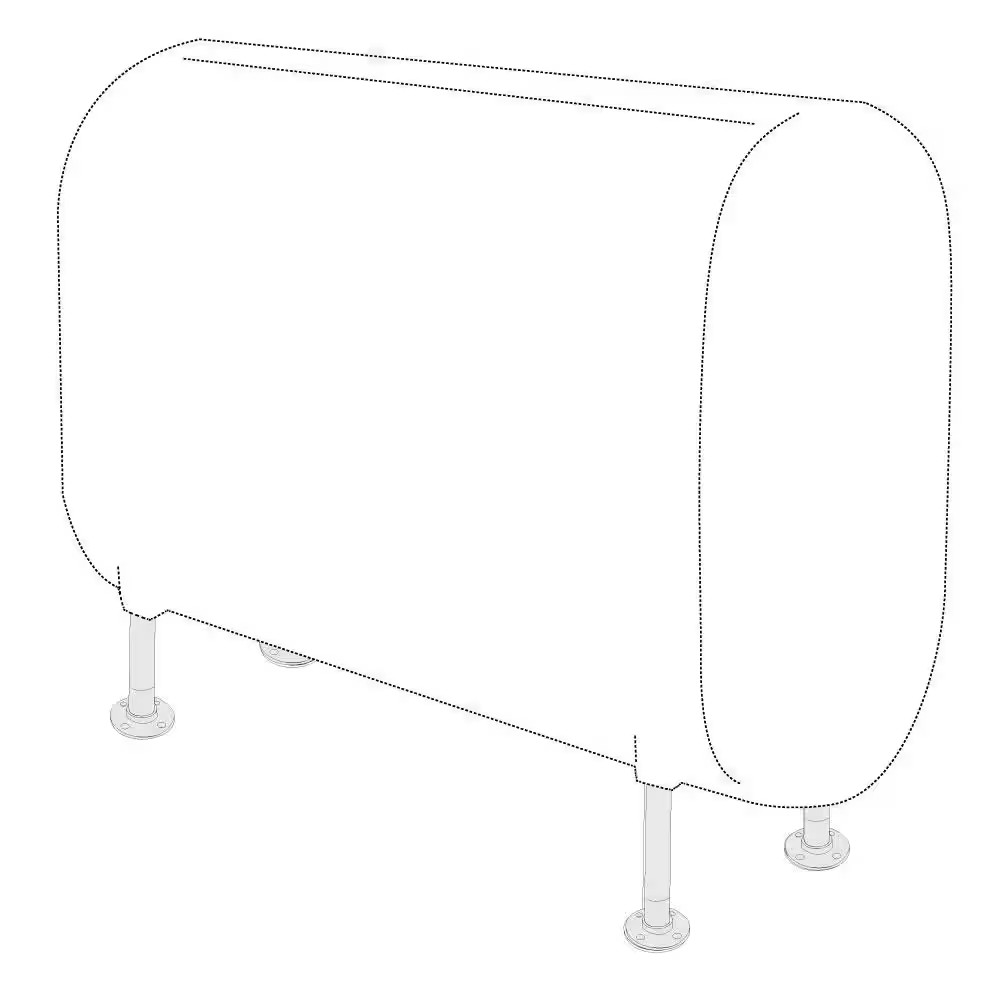 Oil Tank Floor Leg Set