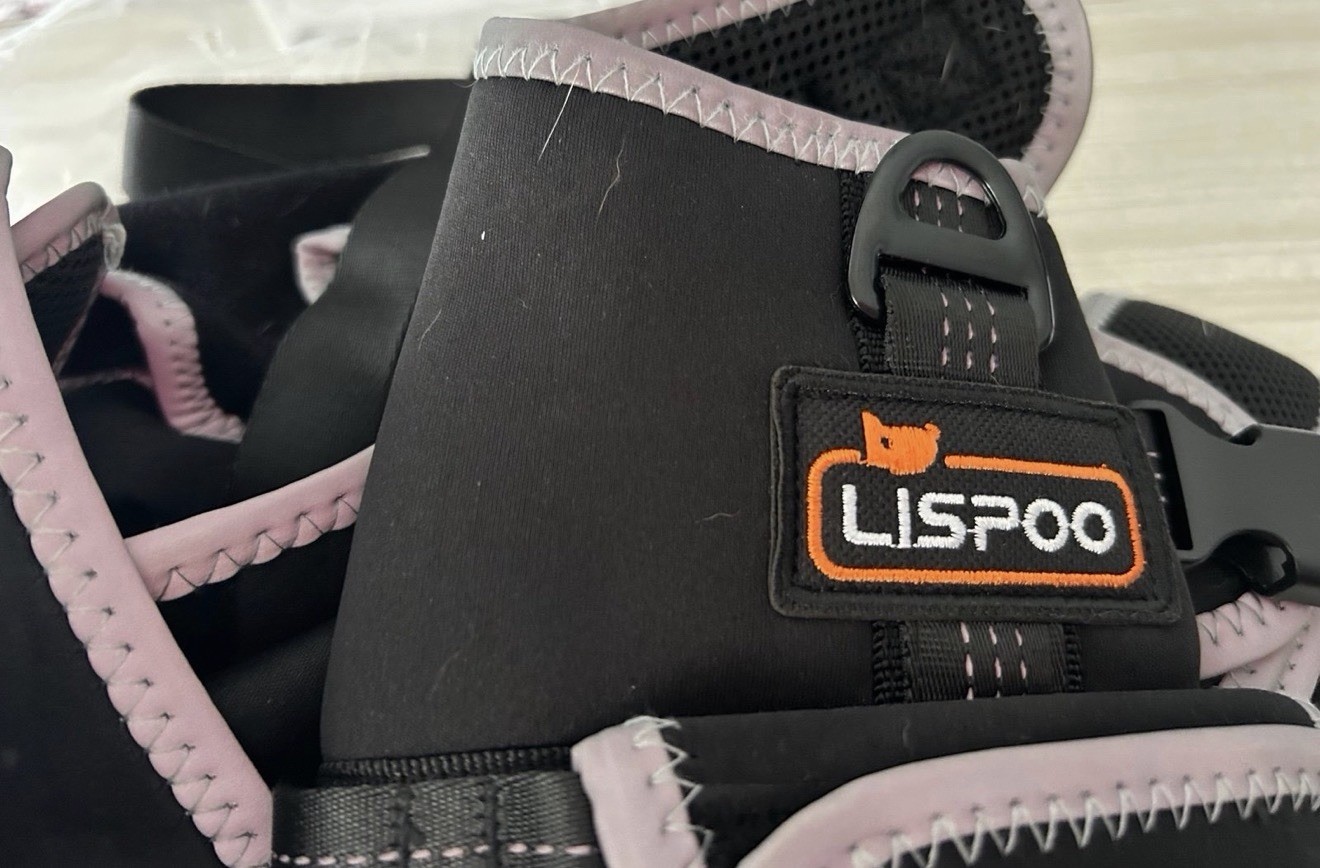 Extra Large LISPOO Dog Hip Support Brace Adjustable Dog Leg Brace for Hips Black