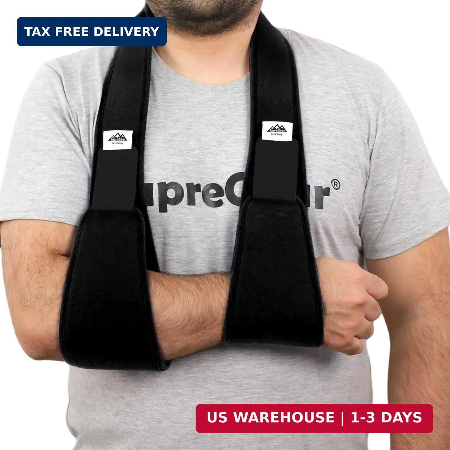 supregear Arm Sling Shoulder Immobilizer, Rotator Cuff Support Brace, Lightweigh