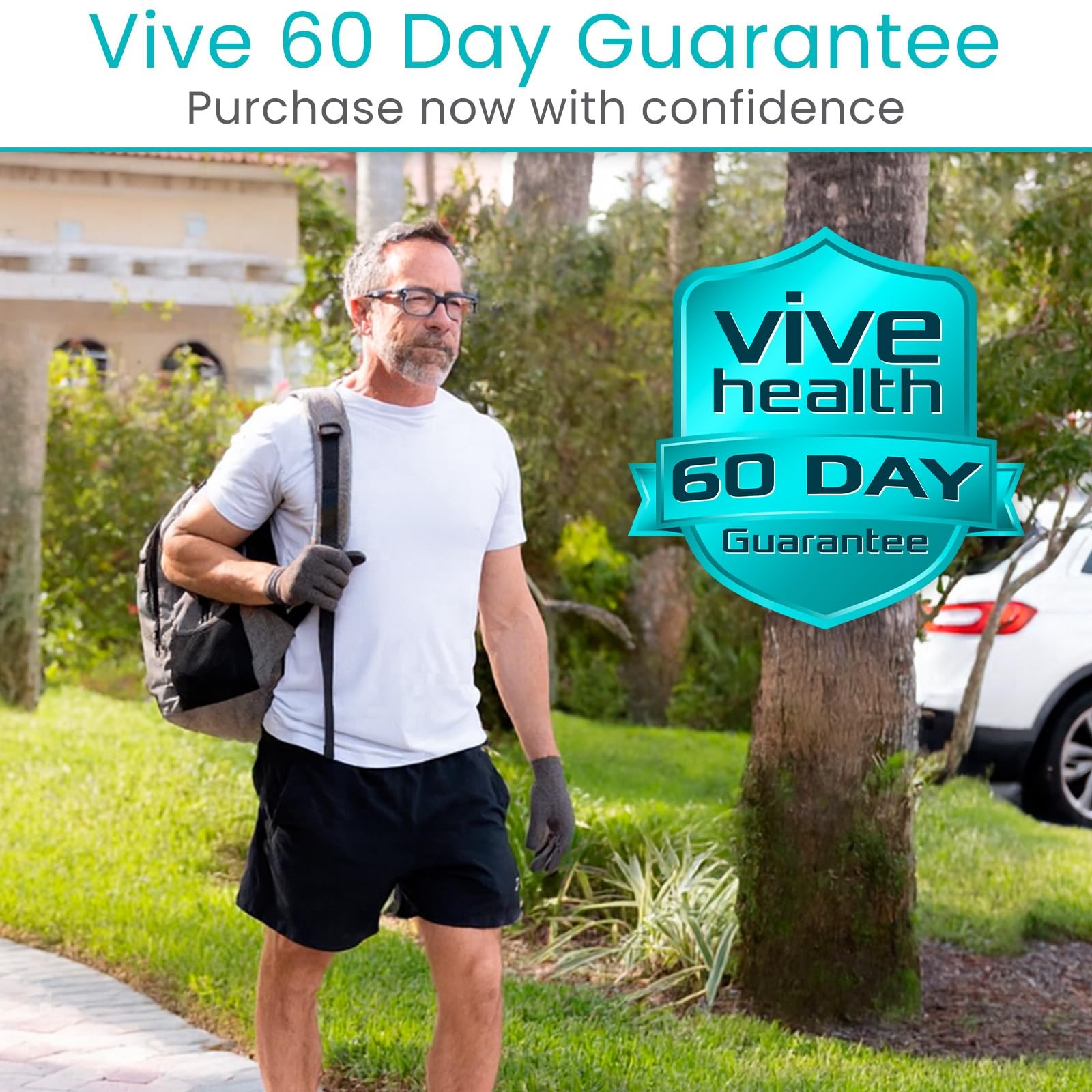Vive Compression Arthritis Gloves Small Grey Full Finger