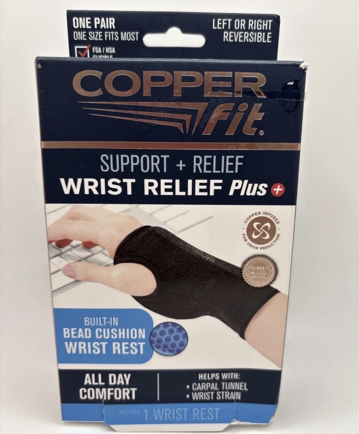 Copper Fit Support & Relief Left or Right Relief Plus Reversible Sleeve