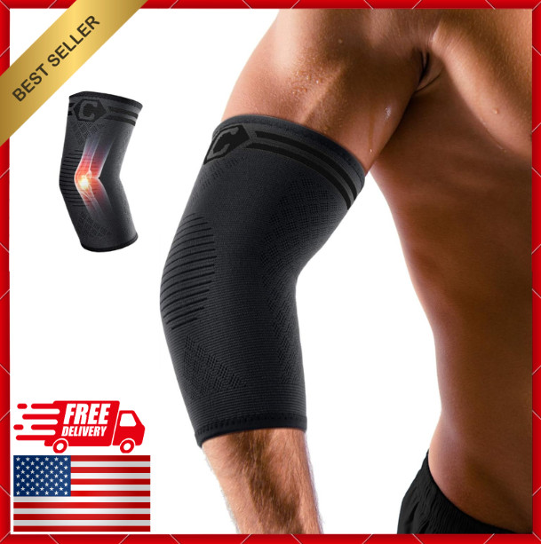 2pc Elbow Brace Tendonitis Tennis Elbow Compression Sleeve Golfers Elbow Medium
