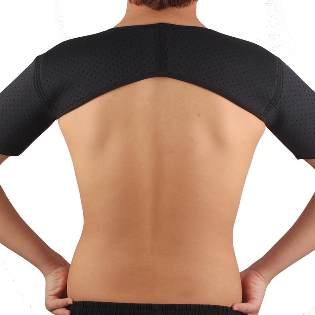 Sports Neoprene Double Shoulder Brace Support Strap Compression Wrap for Women
